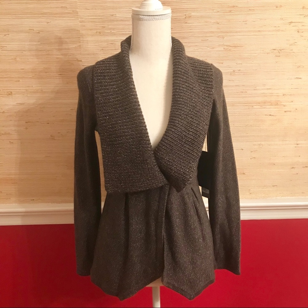 NWT Classiques Entier Sweater Blazer (Brown, XS)